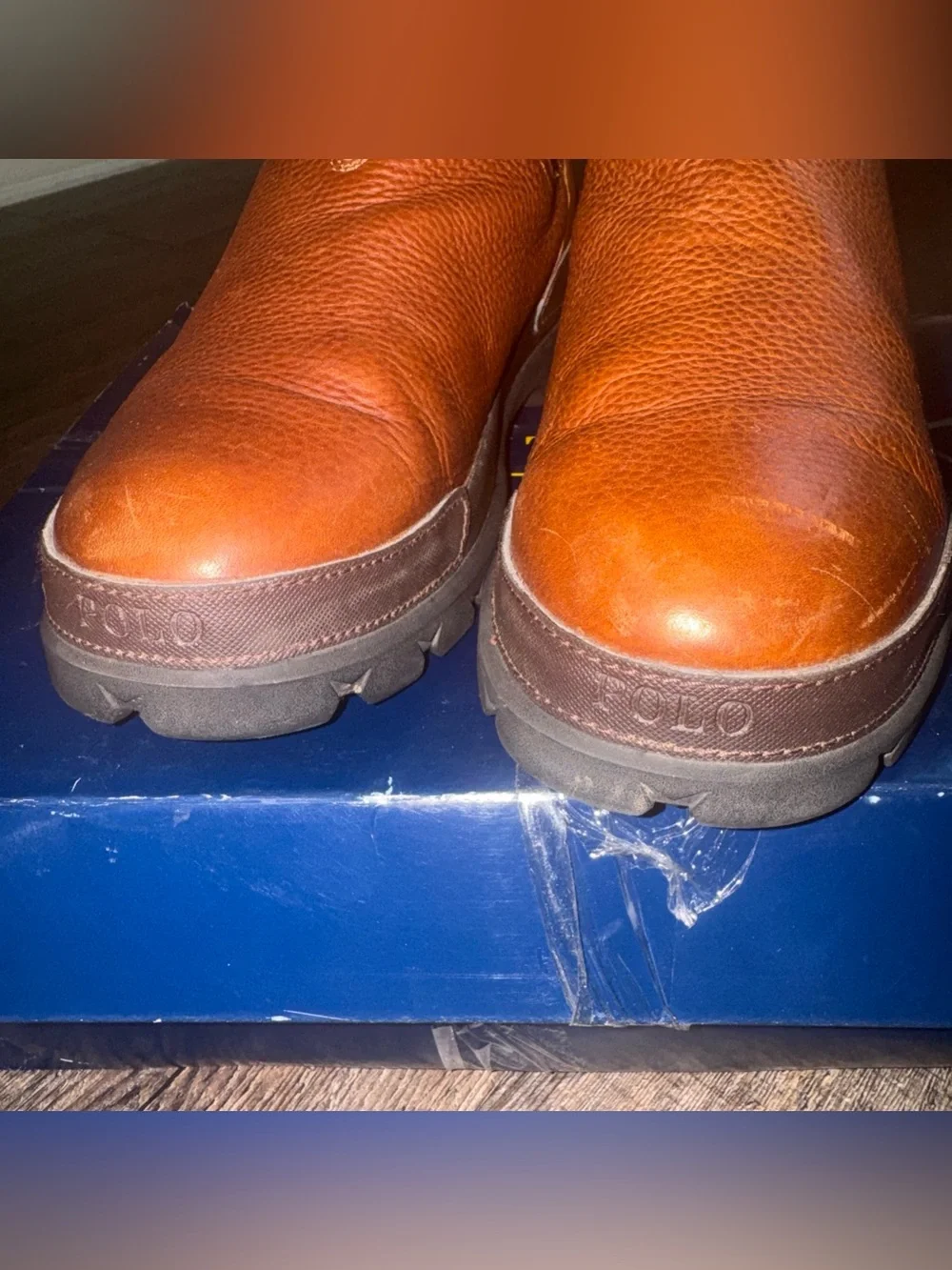 POLO RALPH LAUREN Men's Oslo Chelsea Boots Brown Size 11